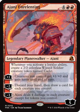 Image of Ajani Unrelenting (FRA-242) - Reality Fracture Foil