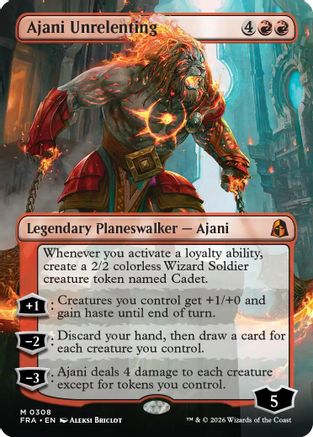 Image of Ajani Unrelenting (Borderless) (FRA-308) - Reality Fracture