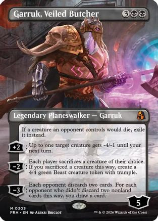 Image of Garruk, Veiled Butcher (Borderless) (FRA-303) - Reality Fracture
