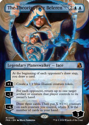 Image of The Theorist, Jace Beleren (Borderless) (0363) (FRA-363) - Reality Fracture