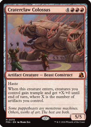 Image of Craterclaw Colossus (FRA-078) - Reality Fracture Foil
