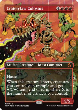 Image of Craterclaw Colossus (Borderless) (0446) (FRA-446) - Reality Fracture Foil