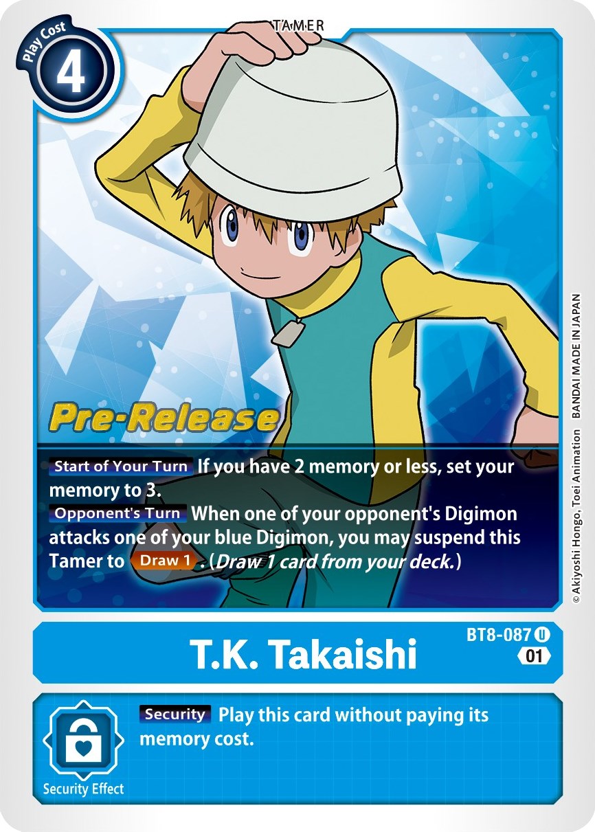 Image of T.K. Takaishi [BT8-087] [New Awakening Pre-Release Cards]