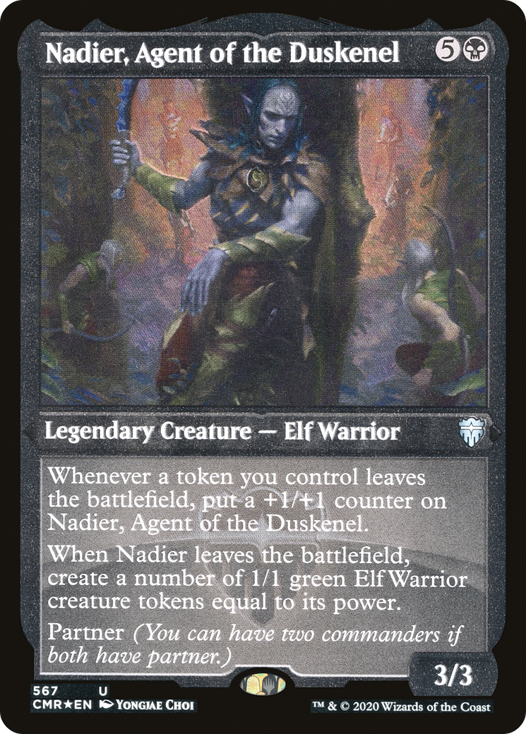 Image of Nadier, Agent of the Duskenel (Etched) [Commander Legends]