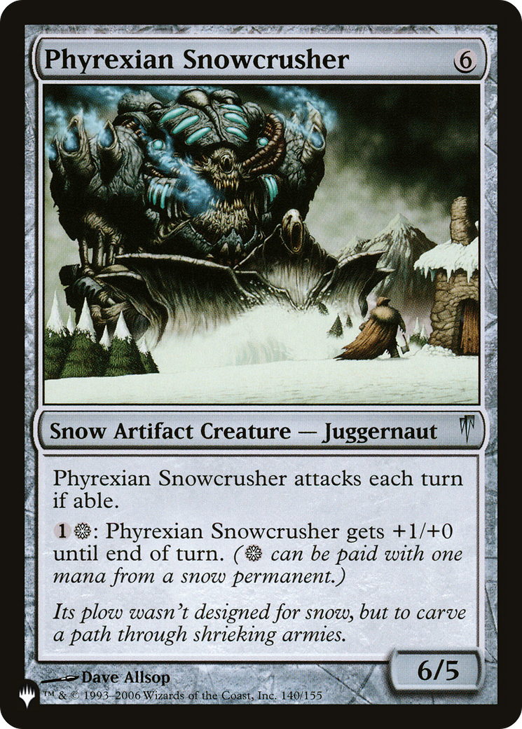 Image of Phyrexian Snowcrusher [The List]