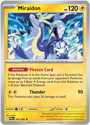 Image of Miraidon 028/084  Deck Exclusives - Rare