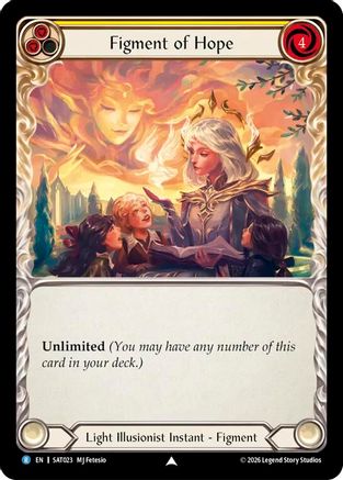 Image of Figment of Hope (Yellow) // Suraya, Archangel of Endless Hope (SAT023) - Silver Age: Usurp the Shadow Throne
