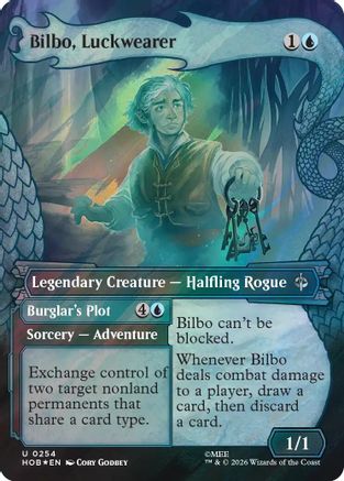 Image of Bilbo, Luckwearer (Showcase) (Surge Foil) (HOB-254) - The Hobbit Foil