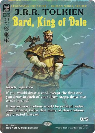 Image of Bard, King of Dale (Borderless) (Surge Foil) (HOB-280) - The Hobbit Foil