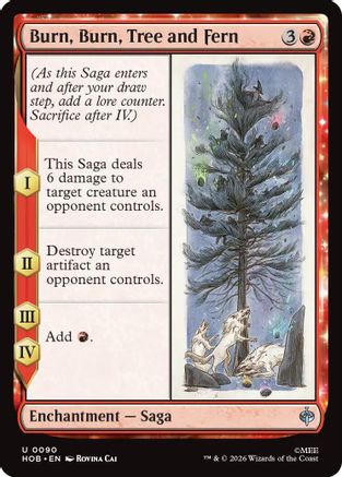 Image of Burn, Burn, Tree and Fern (HOB-090) - The Hobbit Foil