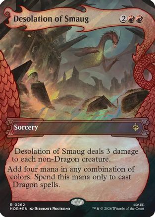 Image of Desolation of Smaug (Showcase) (Surge Foil) (HOB-262) - The Hobbit Foil