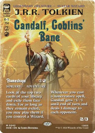 Image of Gandalf, Goblins' Bane (Borderless) (HOB-242) - The Hobbit