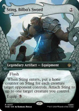 Image of Sting, Bilbo's Sword (Showcase) (HOB-237) - The Hobbit Foil