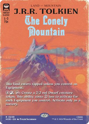 Image of The Lonely Mountain (Borderless) (HOB-248) - The Hobbit Foil