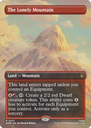 Image of The Lonely Mountain (Borderless) (0207) (HOB-207) - The Hobbit