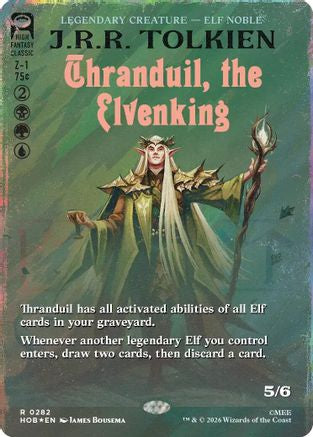 Image of Thranduil, the Elvenking (Borderless) (Surge Foil) (HOB-282) - The Hobbit Foil