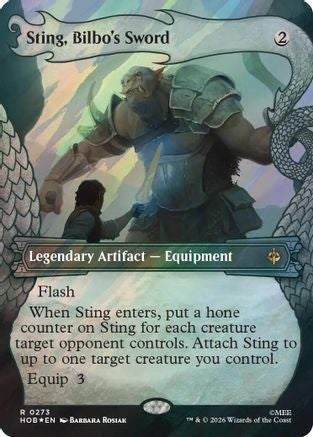 Image of Sting, Bilbo's Sword (Showcase) (Surge Foil) (HOB-273) - The Hobbit Foil