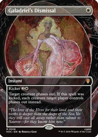 Image of Galadriel's Dismissal (Borderless) (HOC-016) - The Hobbit: Eternal-Legal Foil