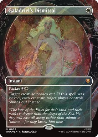 Image of Galadriel's Dismissal (Borderless) (Surge Foil) (HOC-056) - The Hobbit: Eternal-Legal Foil