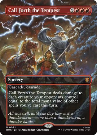 Image of Call Forth the Tempest (Borderless) (HOC-022) - The Hobbit: Eternal-Legal