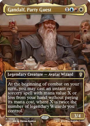 Image of Gandalf, Party Guest (Borderless) (HOC-002) - The Hobbit: Eternal-Legal