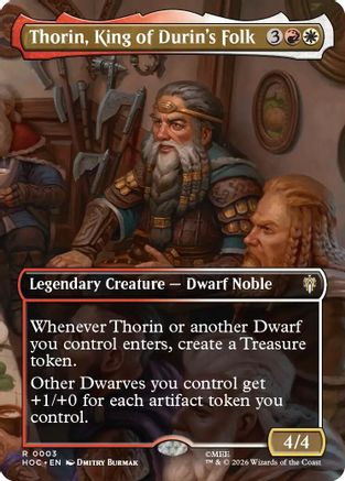 Image of Thorin, King of Durin's Folk (Borderless) (HOC-003) - The Hobbit: Eternal-Legal