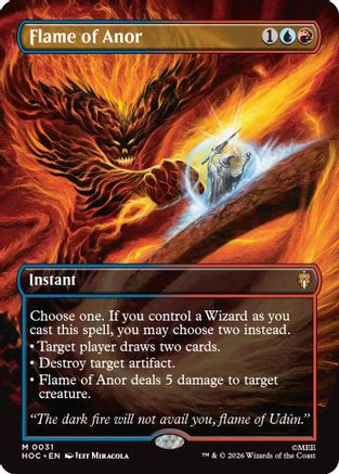 Image of Flame of Anor (Borderless) (HOC-031) - The Hobbit: Eternal-Legal Foil