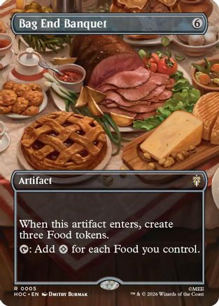 Image of Bag End Banquet (Borderless) (HOC-005) - The Hobbit: Eternal-Legal