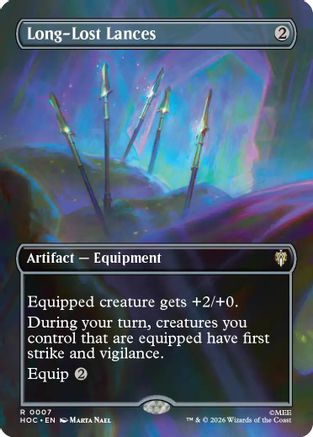 Image of Long-Lost Lances (Borderless) (HOC-007) - The Hobbit: Eternal-Legal Foil
