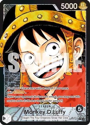 Image of Monkey.D.Luffy (Alternate Art) (OP17-079) - The World's Strongest Warriors Foil