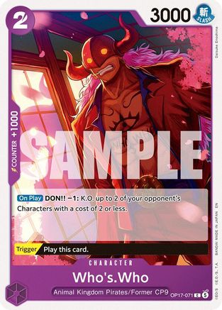 Image of Who's.Who (OP17-071) - The World's Strongest Warriors
