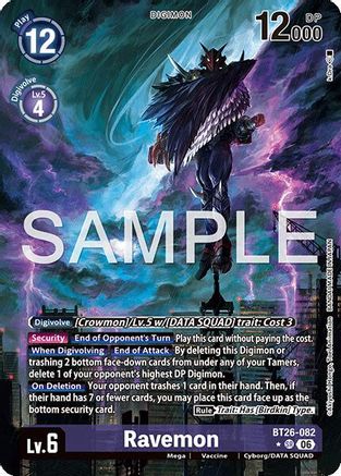 Image of Ravemon (Alternate Art) (BT26-082) - Timeless Bonds Foil