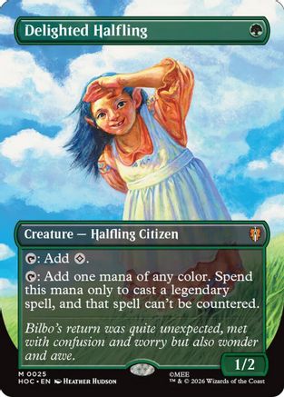 Image of Delighted Halfling (Borderless) (HOC-025) - The Hobbit: Eternal-Legal