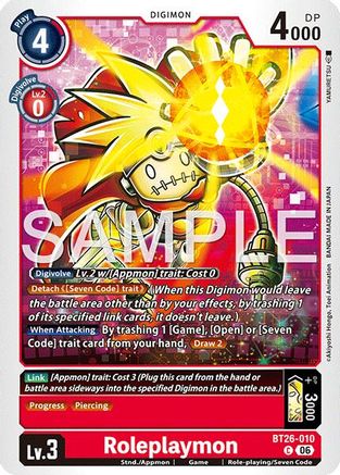 Image of Roleplaymon (BT26-010) - Timeless Bonds