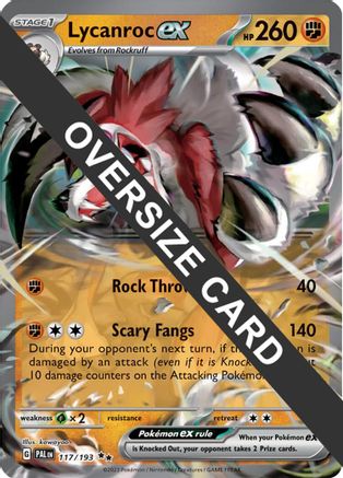Image of Lycanroc ex 117  - Holofoil Jumbo Cards - Double Rare