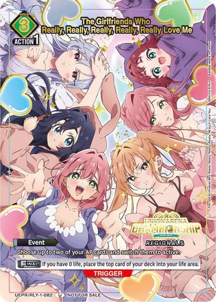 Image of The Girlfriends Who Really, Really, Really, Really, Really Love Me (Regionals 26-27) (UE21BT/RLY-1-082) - Union Arena Promotion Cards Foil