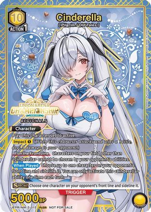 Image of Cinderella (Regionals 26-27) (UEPR/NIK-2-015) - Union Arena Promotion Cards Foil