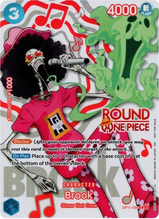 Image of Brook (Round 1 Promo) (OP11-056) - One Piece Promotion Cards Foil