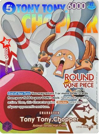 Image of Tony Tony.Chopper (Round 1 Promo) (OP09-068) - One Piece Promotion Cards Foil