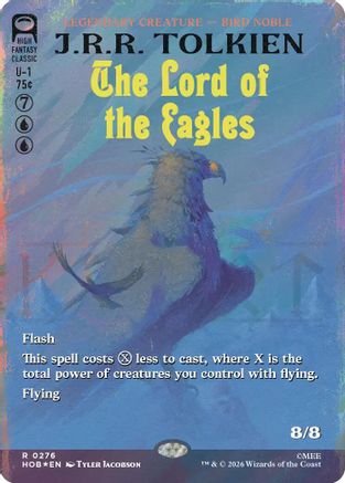 Image of The Lord of the Eagles (Borderless) (Surge Foil) (HOB-276) - The Hobbit Foil