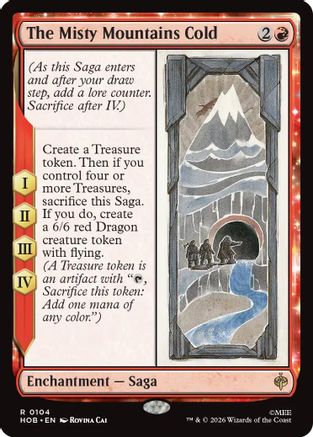 Image of The Misty Mountains Cold (HOB-104) - The Hobbit Foil