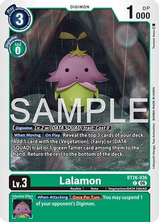 Image of Lalamon (BT26-036) - Timeless Bonds
