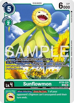 Image of Sunflowmon (BT26-039) - Timeless Bonds