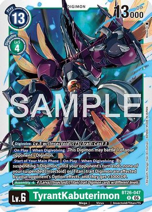Image of TyrantKabuterimon (BT26-047) - Timeless Bonds Foil
