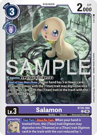Image of Salamon (BT26-066) - Timeless Bonds