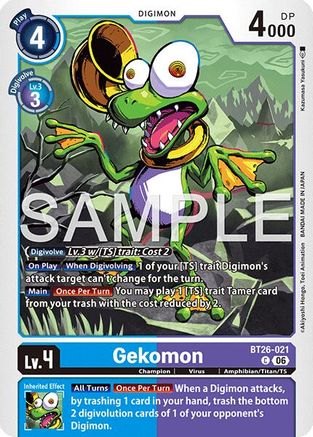 Image of Gekomon (BT26-021) - Timeless Bonds