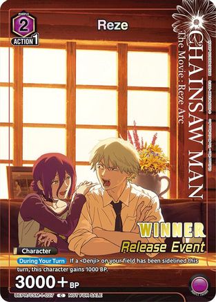 Image of Reze (Release Event Winner) (UEPR/CSM-1-027) - UE22BT CHAINSAW MAN Release Event Foil