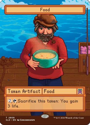 Image of Food Token (2808) (SLD-2808) - Secret Lair Drop Series Foil