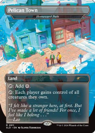 Image of Pelican Town - Homeward Path (SLD-2811) - Secret Lair Drop Series Foil
