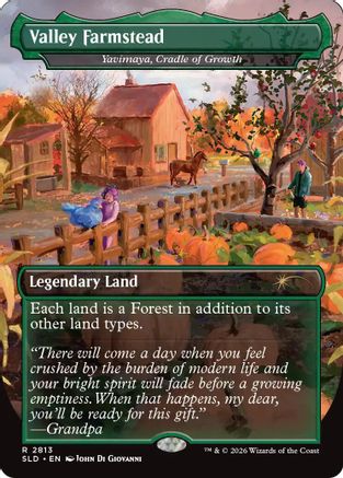 Image of Valley Farmstead - Yavimaya, Cradle of Growth (SLD-2813) - Secret Lair Drop Series